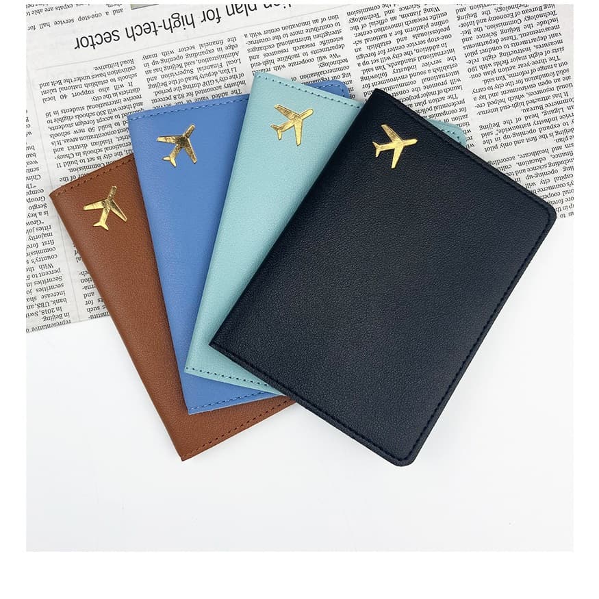 Porta Passaporte Carteira De Viagem De Couro PU Capa Para Vários Cartões Documentos