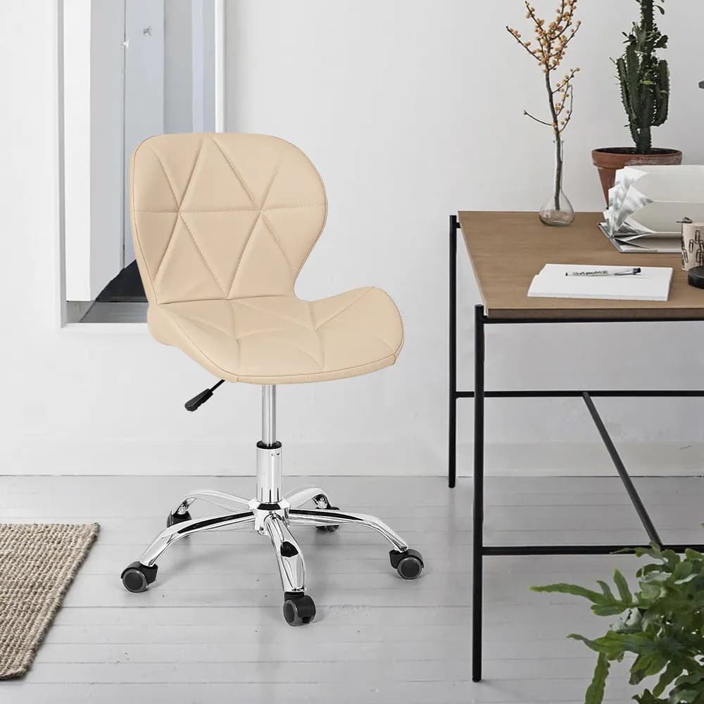 Cadeira Charles Eames Eiffel Slim Wood Estofada Nova Decor