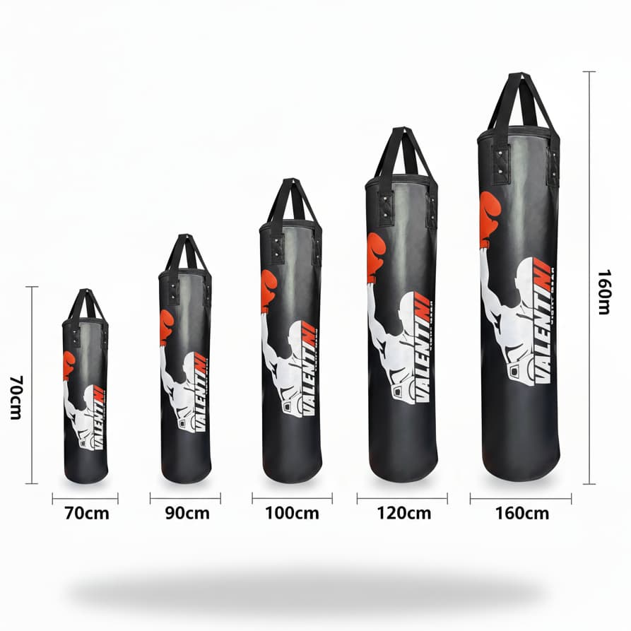 Saco De Pancada Boxe Valentini Treino Intenso Alça De Segurança Material de Alto Impacto  [70/90/100/120/160cm] - Vazio