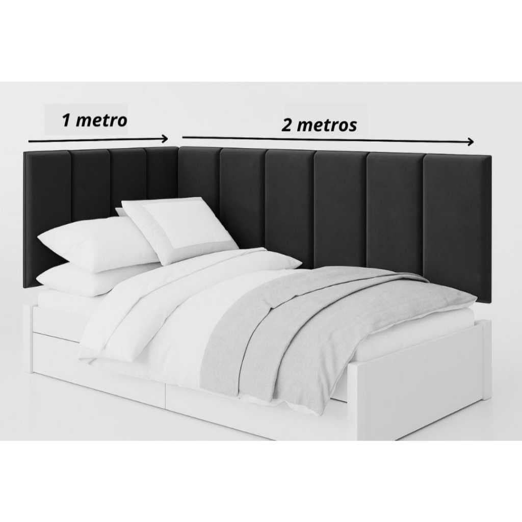 Kit 15 Cabeceira Para Cama De Solteiro Em L 45X20cm Envio Imediato
