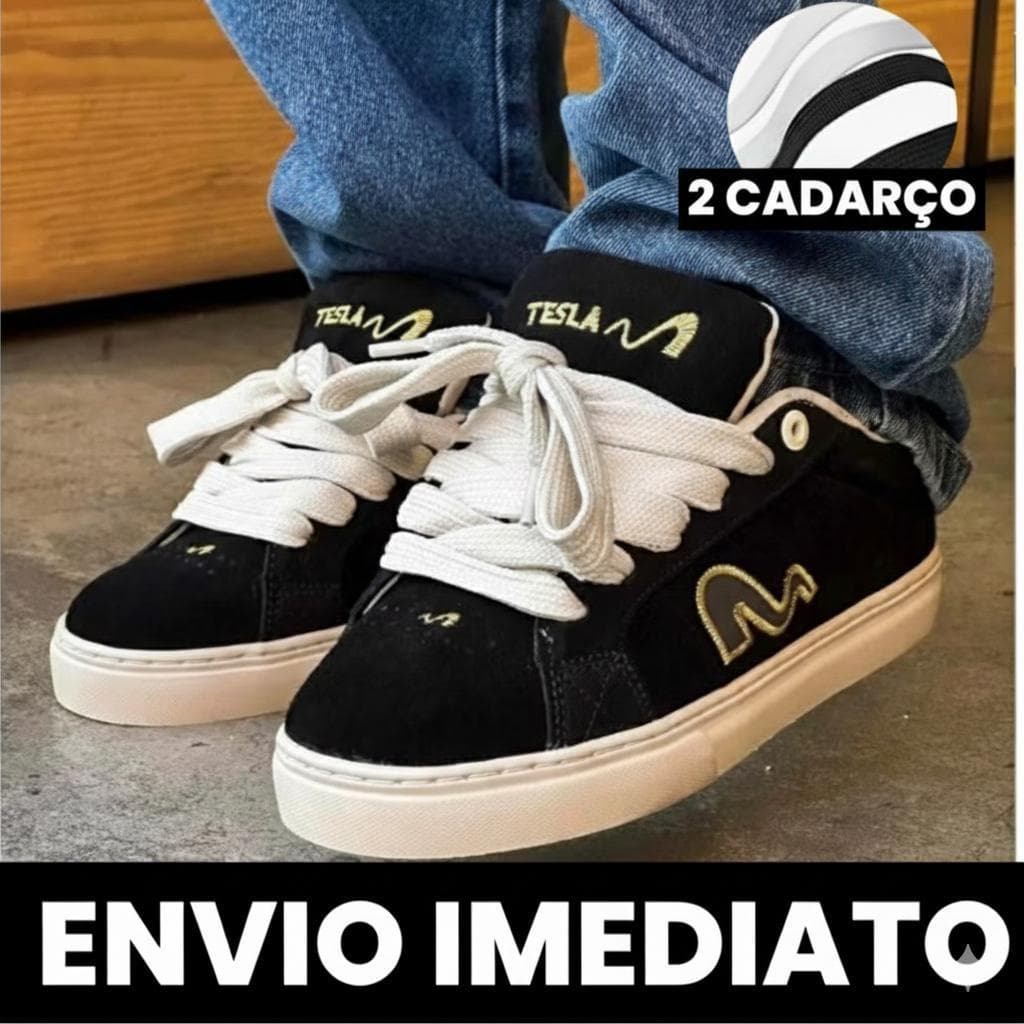 Tenis Tesla Hertz Skate Masculino Feminino Confotavel Premium