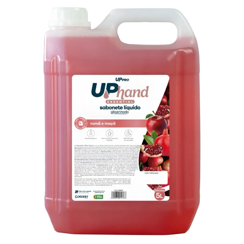 Sabonete Líquido Glicerinado 5Lt Up Pro UP Hand Romã e Maça