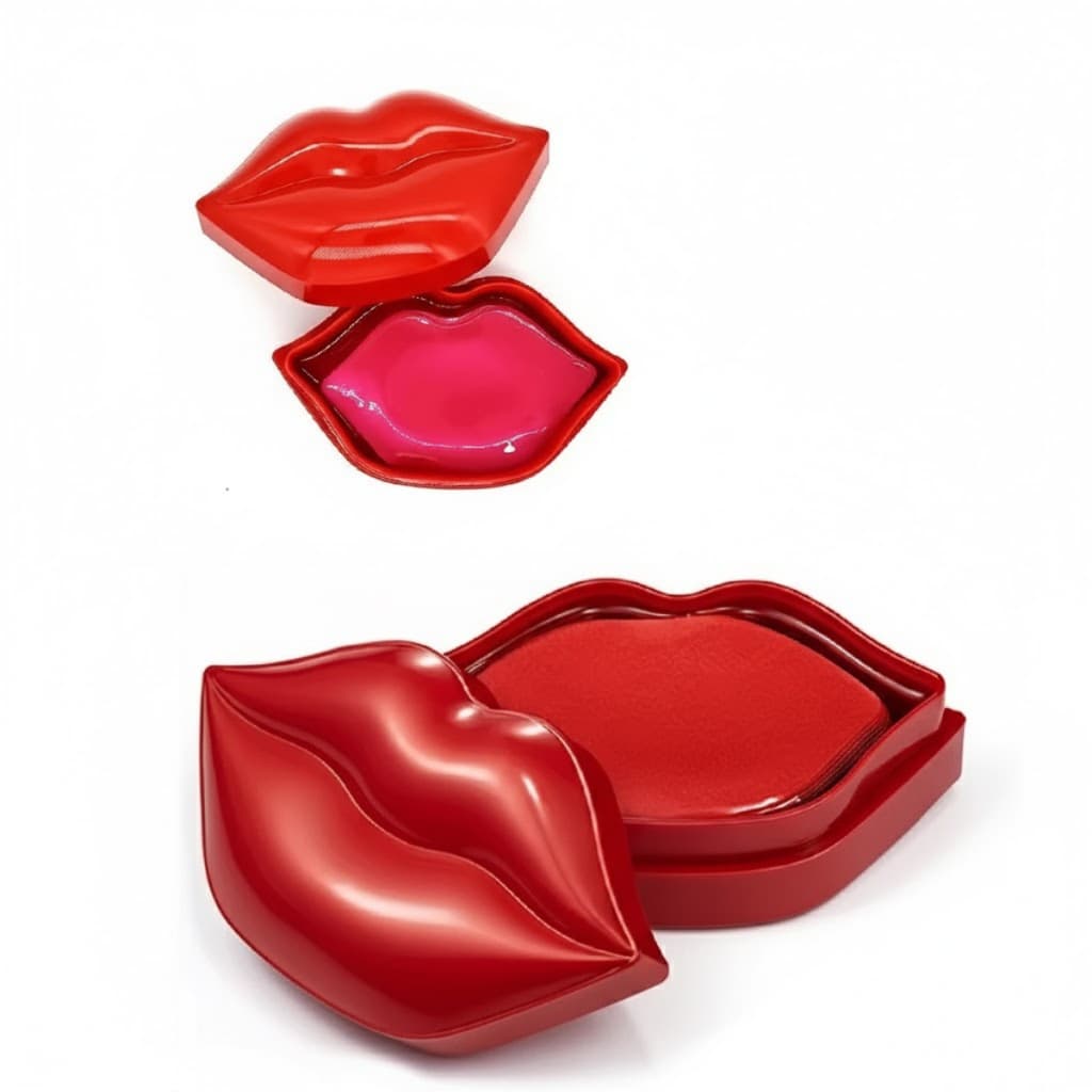 Máscaras Labiais Vermelho Colágeno Dadiva Kit 20 Hidratação Vai na caixa