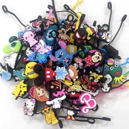 Tampa Para Canudo Copo Garrafa Adequado para 10mm de PVC Capa de Palha de Borracha Macia Cartoon Criativo