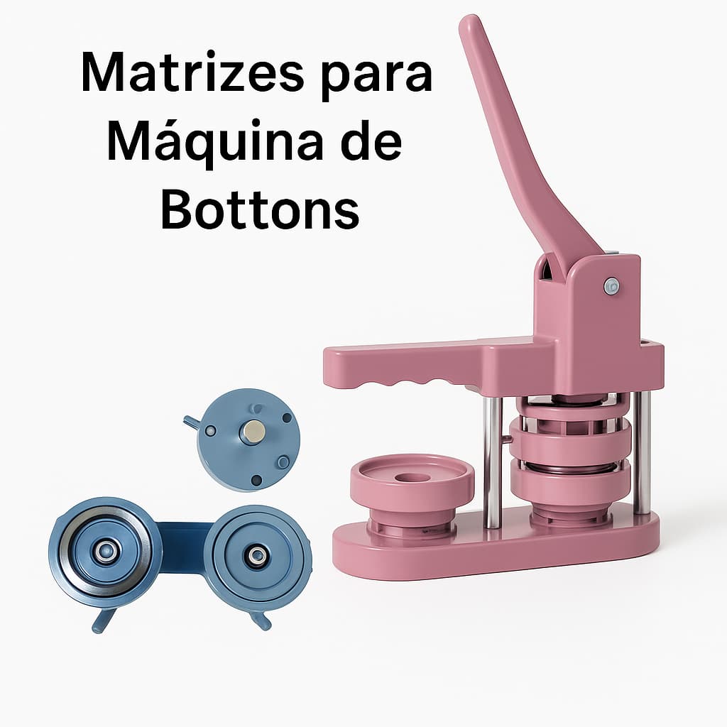 Matrizes Bottons 25/ 32/ 44 /— Compatível com Prensa Manual - Jogo de Matrizes