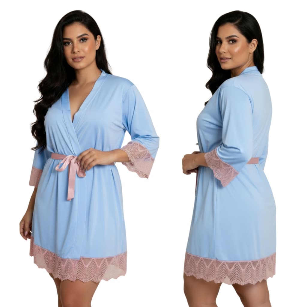 Robe de Luxo Romantic Com Renda
