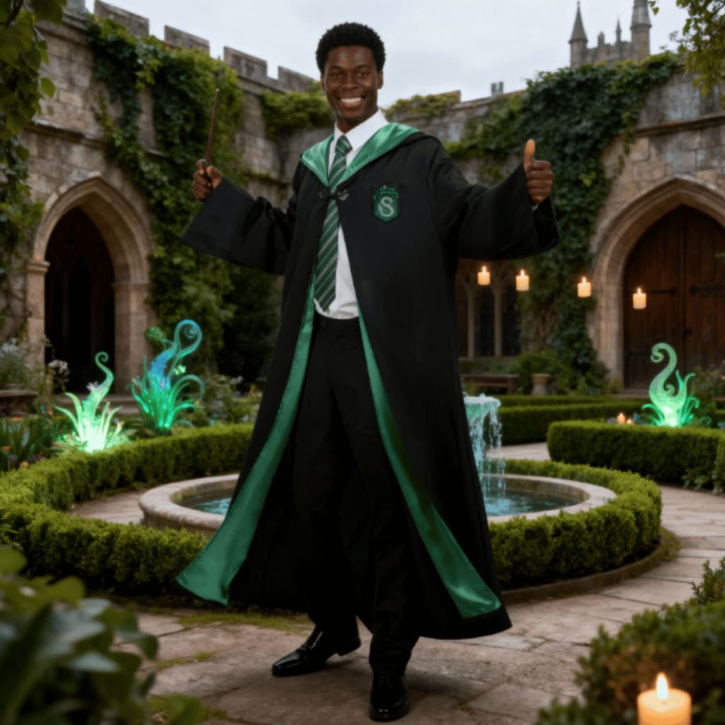 Fantasia Harry Potter Premium Infantil Adulto ** Varinha de Brinde ** Entrega Rapida Manto Halloween