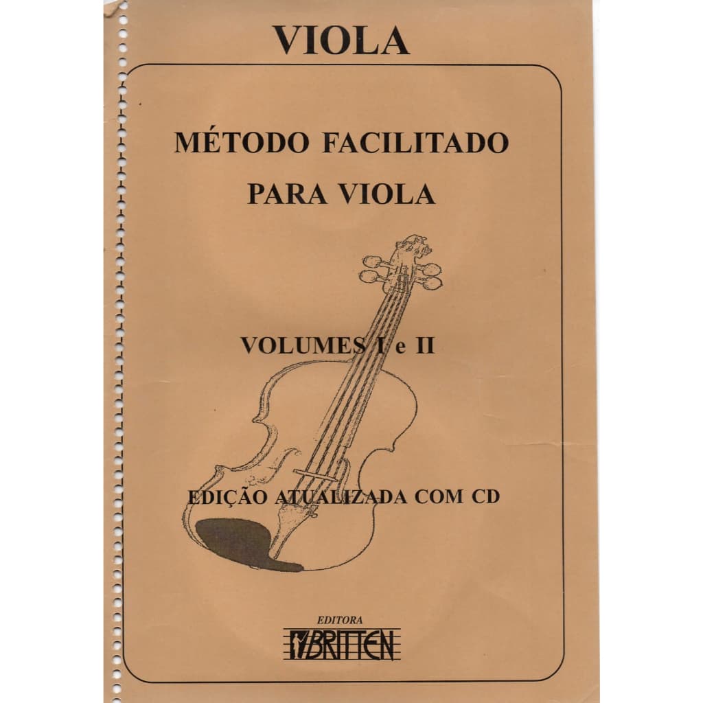 Método Facilitado P/ Viola de Arco Vol. 1 e 2 Nadilson e Nelson Gama Editora Britten
