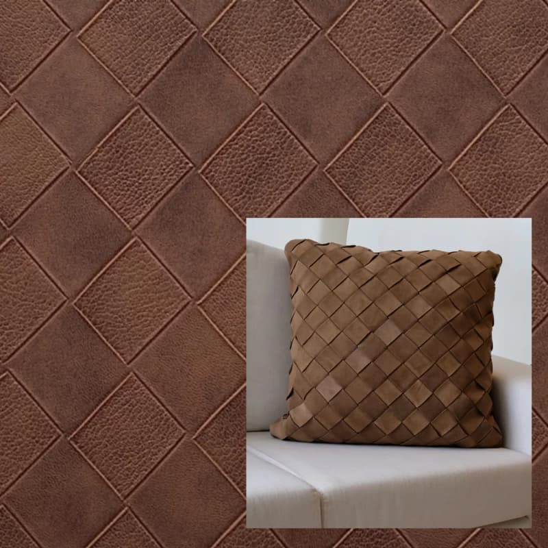 Courvin Corvin Couro Ecológico Facto Fit Tress  Whisk Cleveland Marrom Artezanato Estofagem