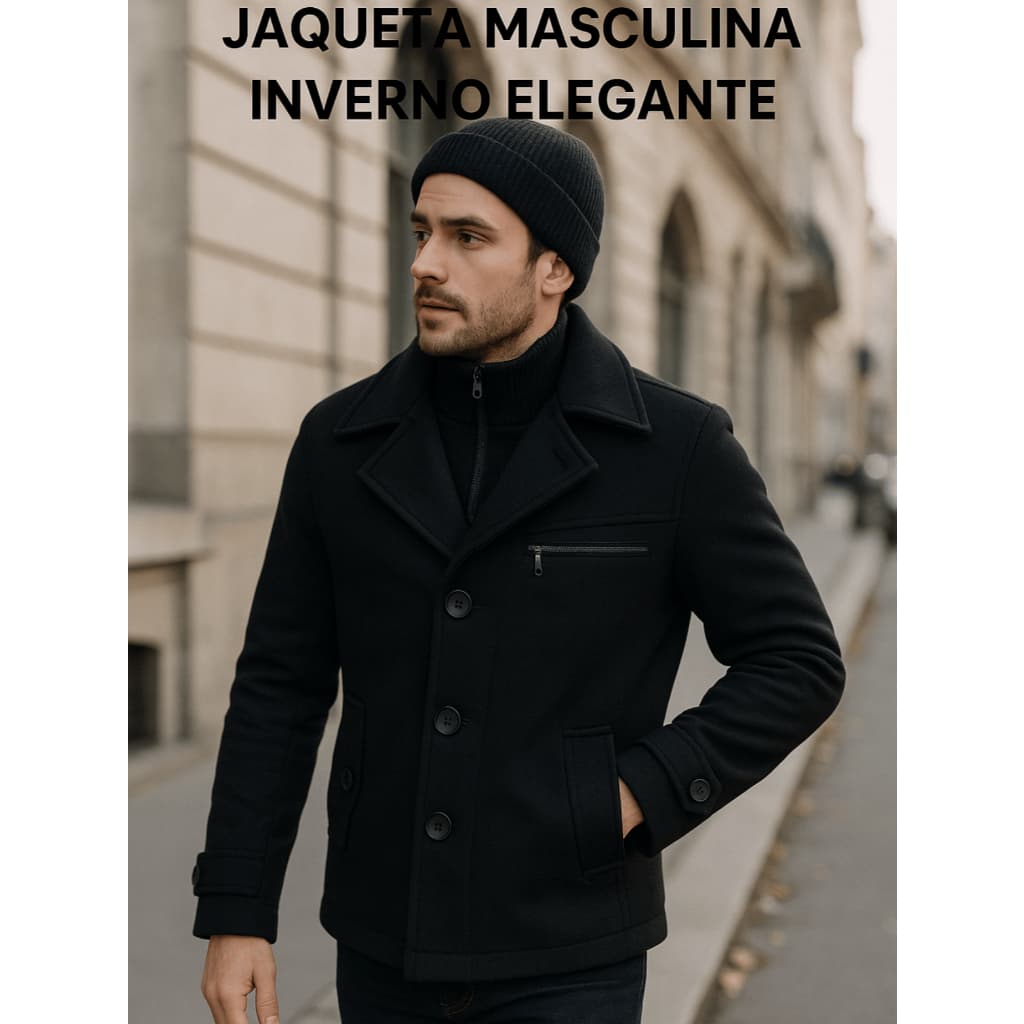 sobretudo duplo Blazer Masculino Duplo Casual Premium | Ideal para Look Social e Estiloso