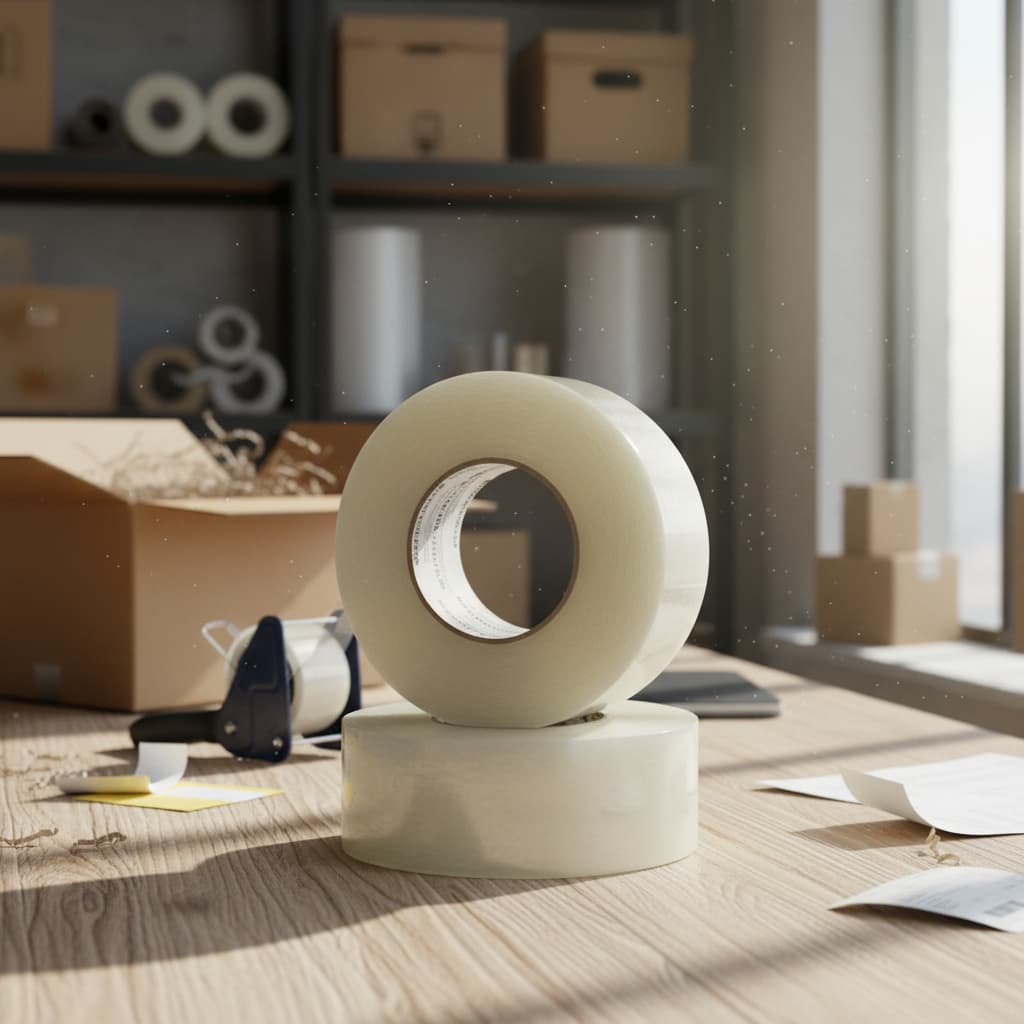 Fita Adesiva 500m Durex Largo 500 Metros 100% Transparente Rolo Grande Para Embalar Caixas e Encomendas Kit 05 Unidades