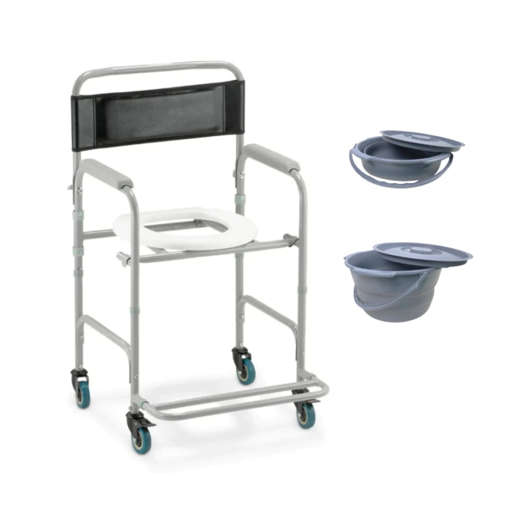 Cadeira de Banho D30 Com Comadre 2L Conforto e Praticidade no Cuidado Diário