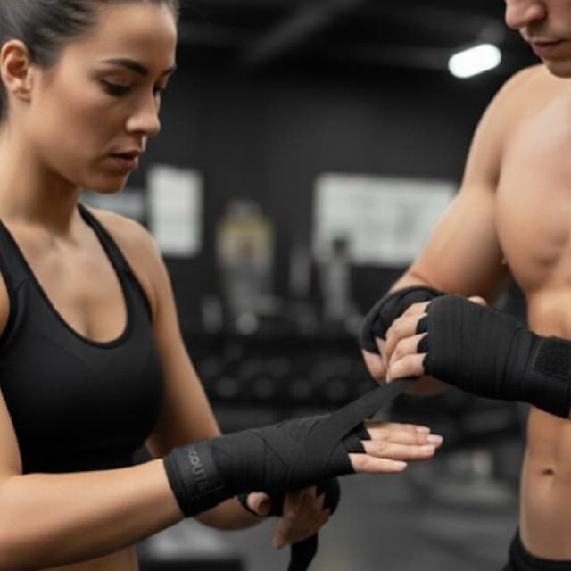 bandagem para mão com 3 metro,muay thay boxe