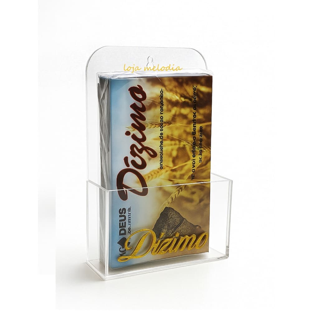 porta  envelope de dizimo e oferta em acrilico