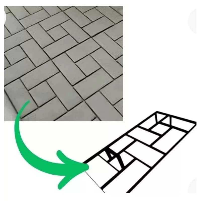 Forma molde carimbo modelo tijolinho OFERTA 30X60