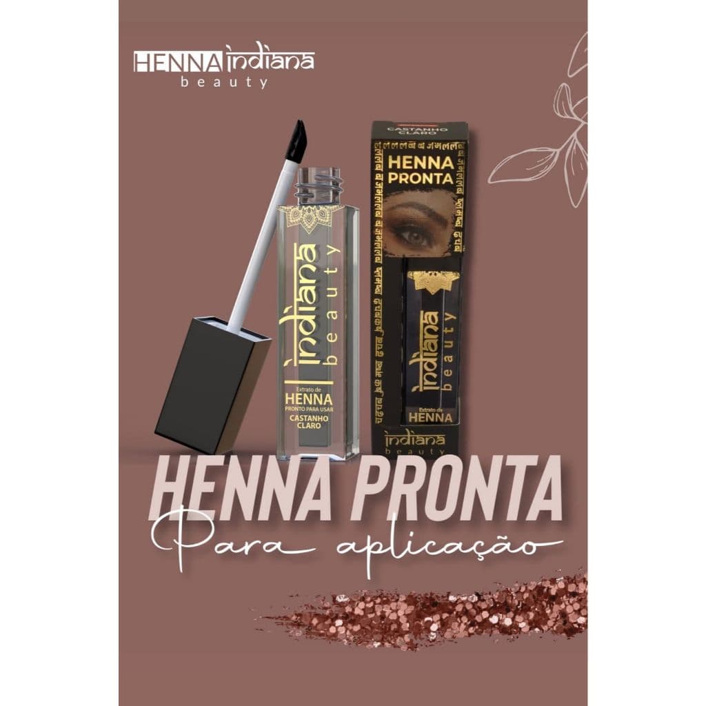 Henna Sobrancelhas Pronta Indiana Beauty 4,5g Designer Preto Castanho Medio Escuro Claro Ruivo