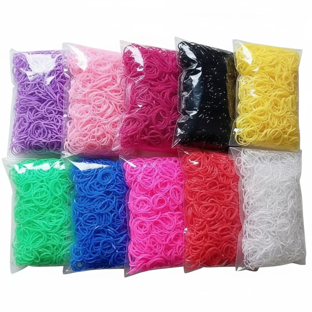 Kit 1000 Borrachinha Elástico Penteado Pet Banho e Tosa Lacinho