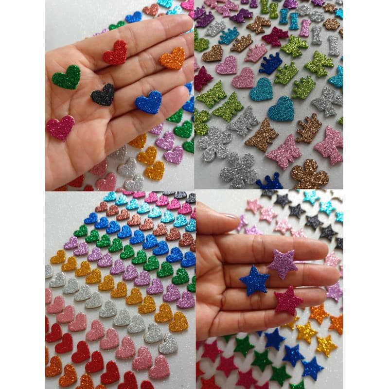 Kit  400 Adesivos Pet Colantes Em Eva Aplique Lacinhos Petshop Adereço Pet / Para cão e gato