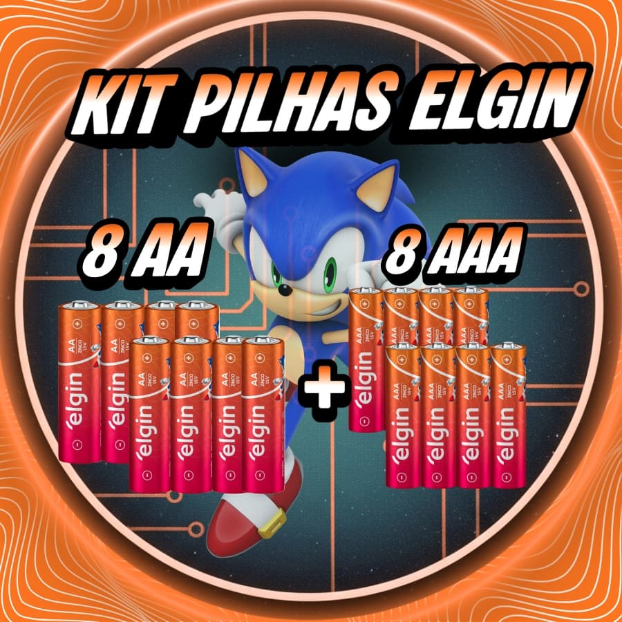 elgin 4, 8,12,16 ou 20AA ou  AAA pequenas ou Palito Escolha a sua Quantidade