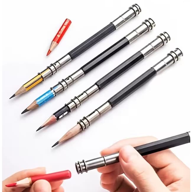 Extensor de Lápis Duplo Ajustável - pintura colorir desenho