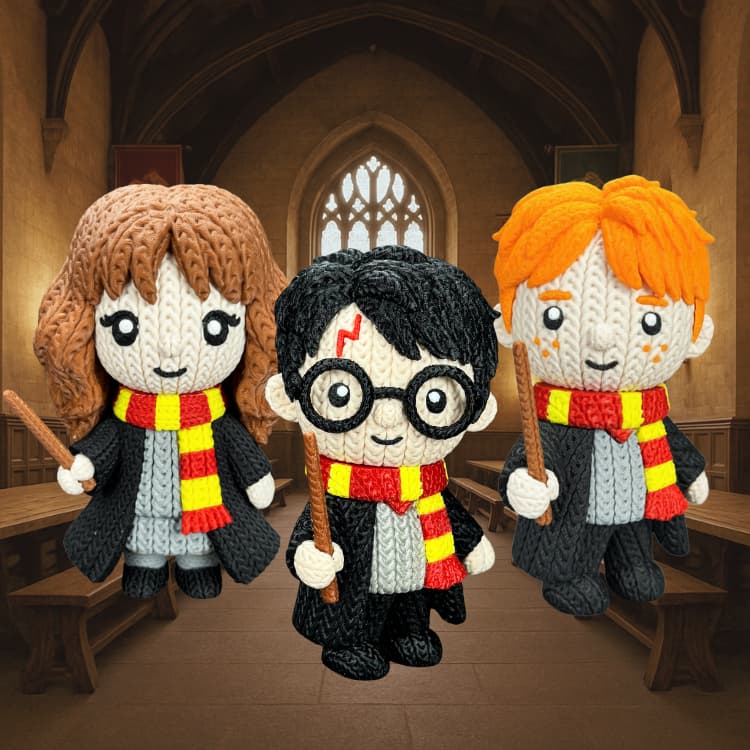Combo Bonecos Harry Potter estilo Tricô