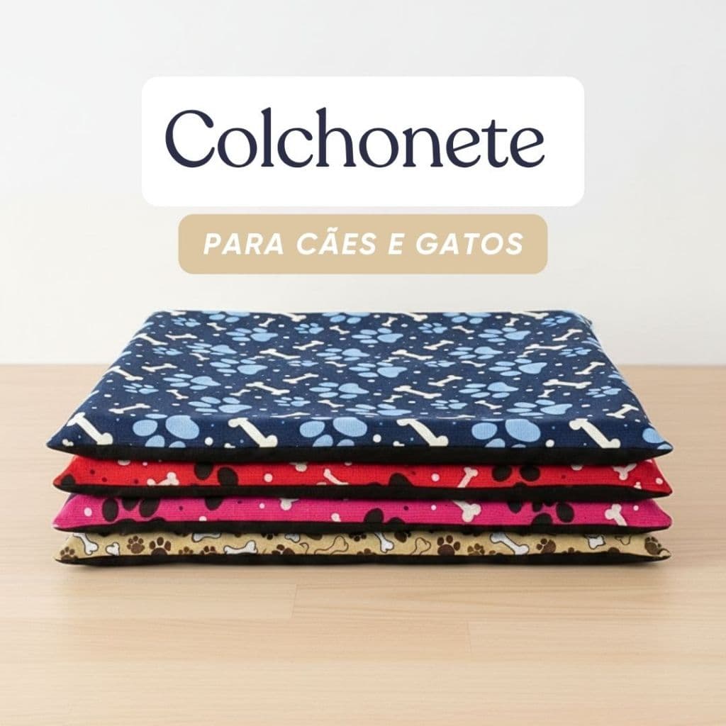 Caminha pet colchonete slim para cachorro e gato cama modelo simples