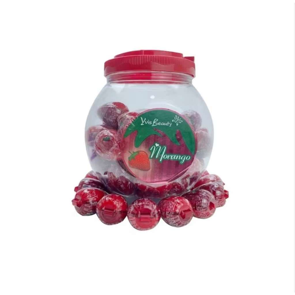 Kit C 10/20/30/50 Brilho Labial Infantil Morango . Cor Moranguinho