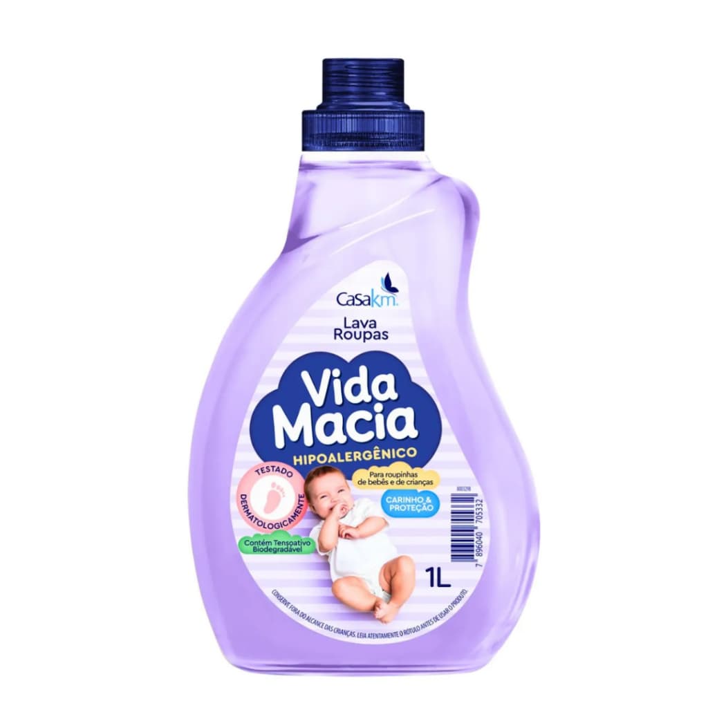 Lava Roupa Vida Macia 1 Litro Kits Promoção