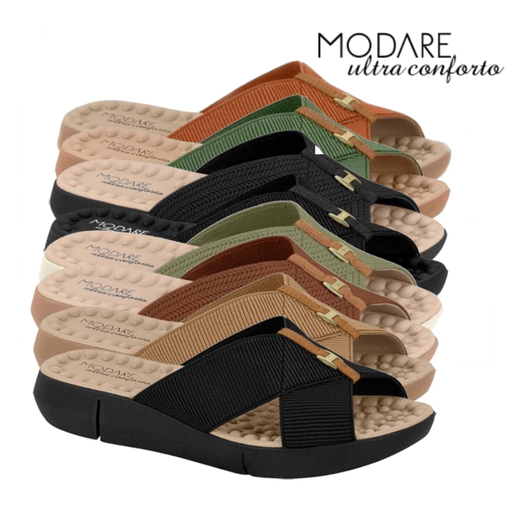 Chinelo Modare Feminino Tamanco Ortopédico Pamilha Esporão Massageador Confortável Original