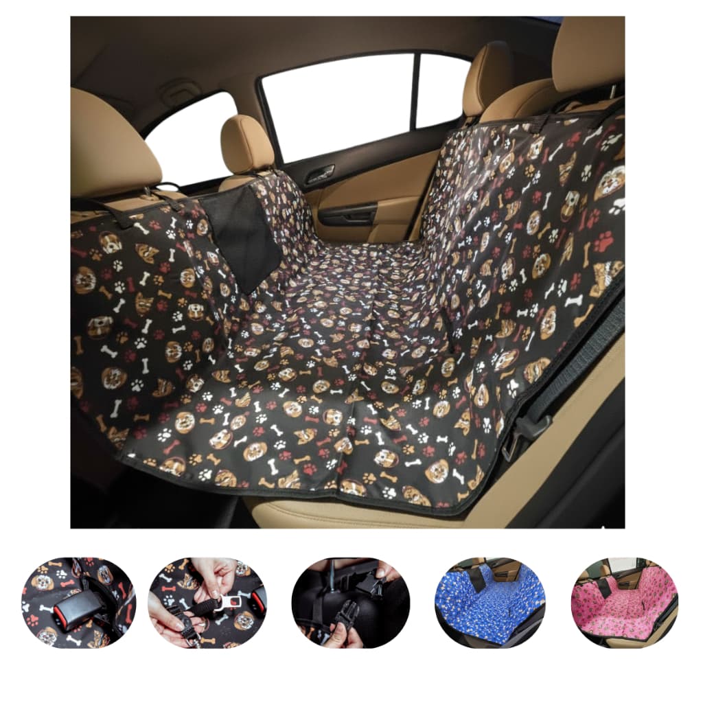 Capa Protetora de Banco Traseiro Impermeável Pet com Viseira e Cinto de Segurança Pet ENVIO IMEDIATO