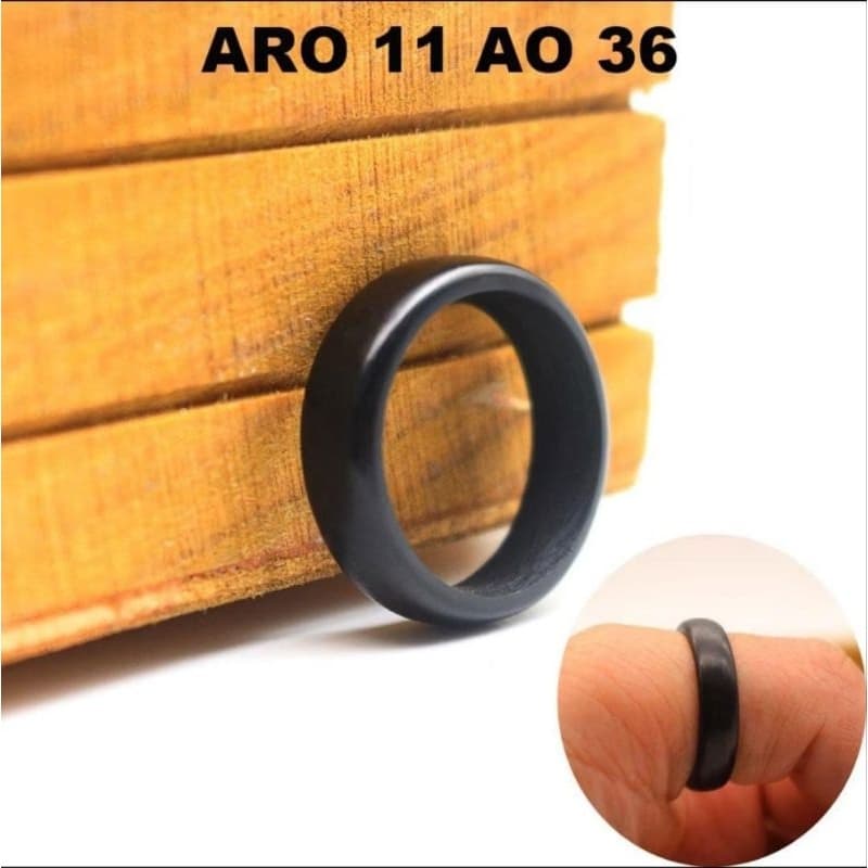 Anel de Tucum Legítimo Anel Fosco Preto Infantil Adulto Unissex Moderno