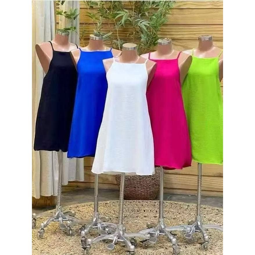 Macaquinho Feminino Vestido Soltinho Tendencia Moda Verao A-5