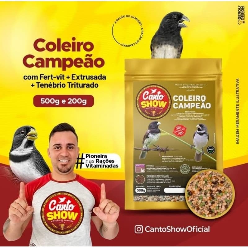 Canto show coleiro campeão - 500g