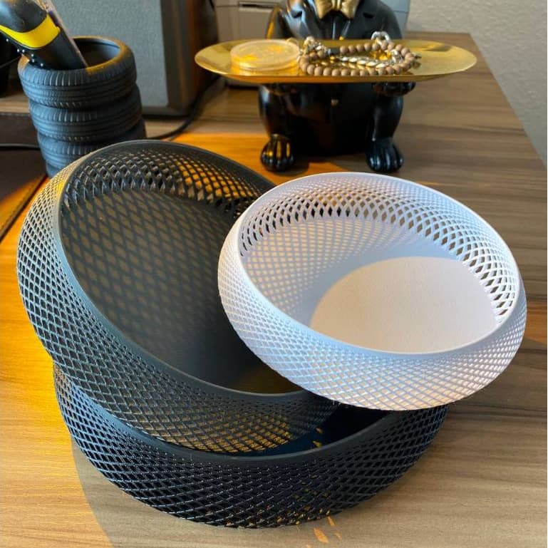 Cesto de Decoraçao Porta Objeto Organizador de Mesa Porta treco Decorativo Moderno Elegante