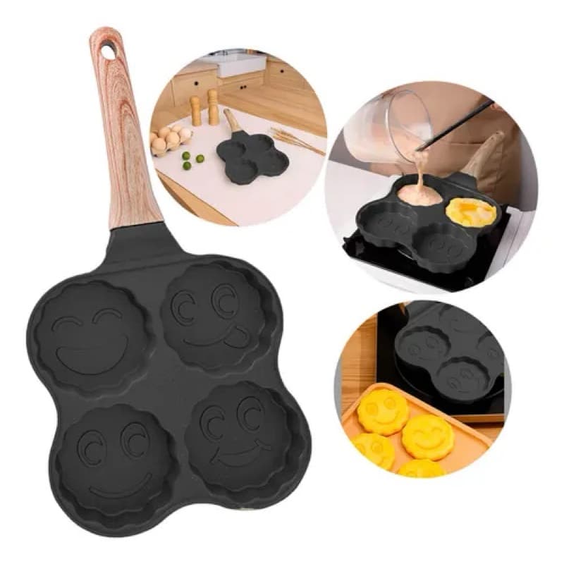 Frigideira Antiaderente Molde Ovo, Hambúrguer e Panqueca