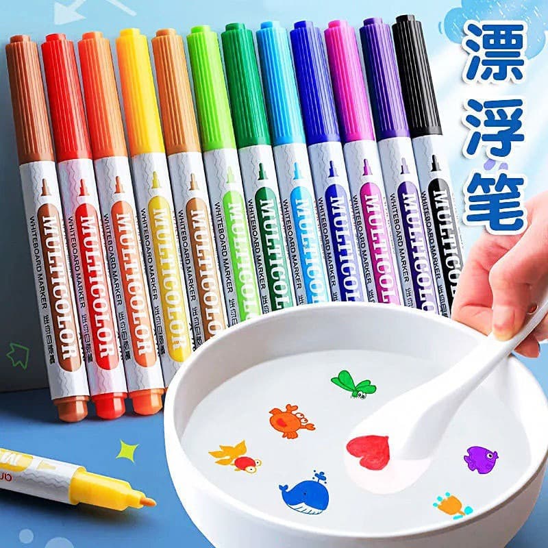 Caneta Magica Que Flutua na Agua Quadro Branco Infantil Presente Crianca Divertida