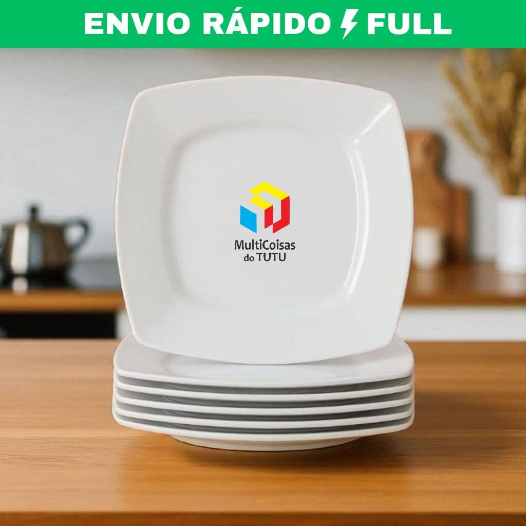 Kit's Mini Pratinhos Sobremesa Quadrado Ideal para Tortas/Bolos Aniversários e Eventos 17cm