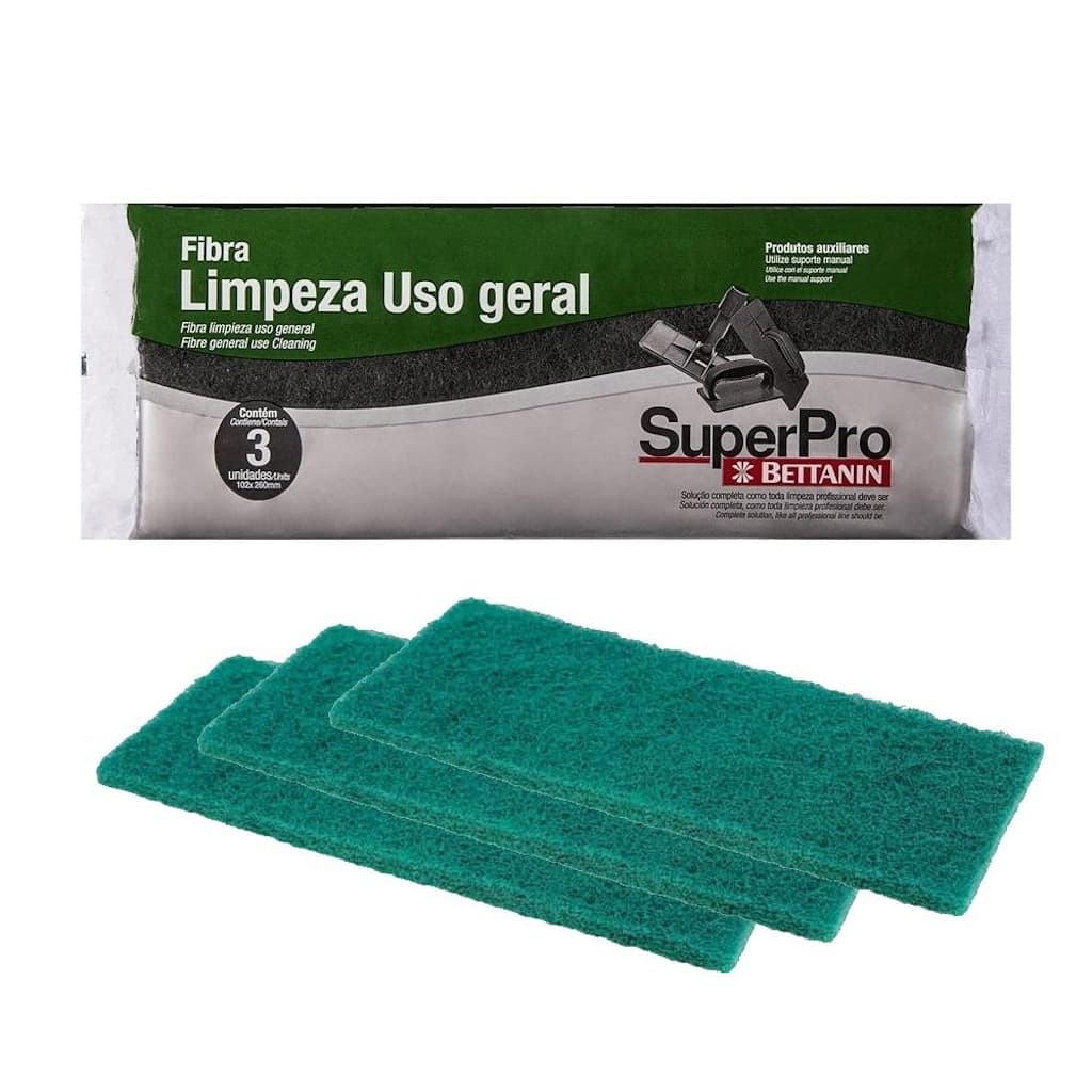 Fibra limpeza geral 3 peças SuperPRO Bettanin