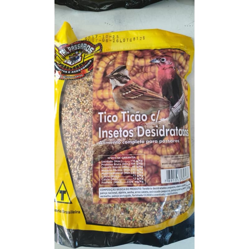 MISTURA TICO TICO 500G TAL PASSAROS