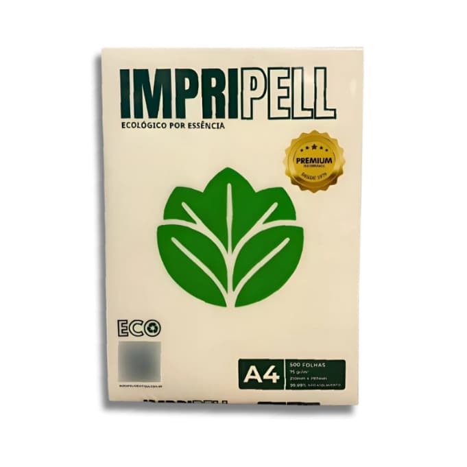 Papel Sulfite A4 Reciclado Impripell 75g - 500 Folhas | Sustentável Qualidade Premium