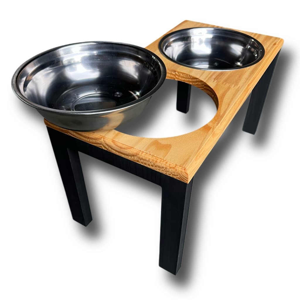 Comedouro Alto Duplo para Cães - G