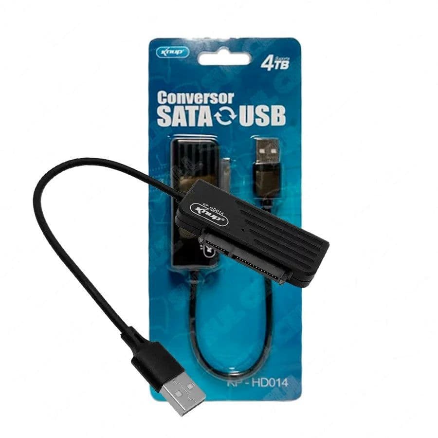 Adaptador Conversor SATA HD SSD para USB 2.0 - Cabo Adaptador até 4TB