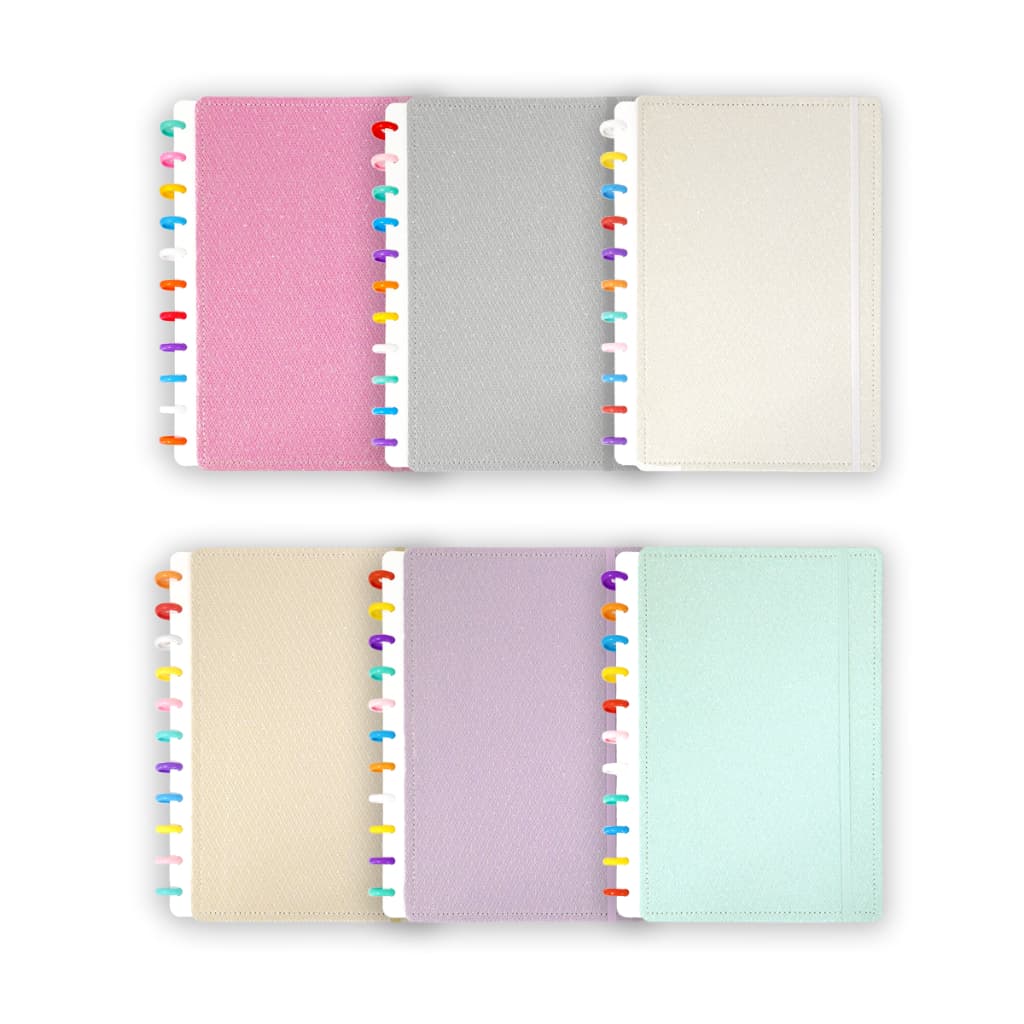 Caderno Tipo Inteligente A4/B5/A5  De Discos Capa Dura 80 Folhas Pautadas Escolar Fichário Planner