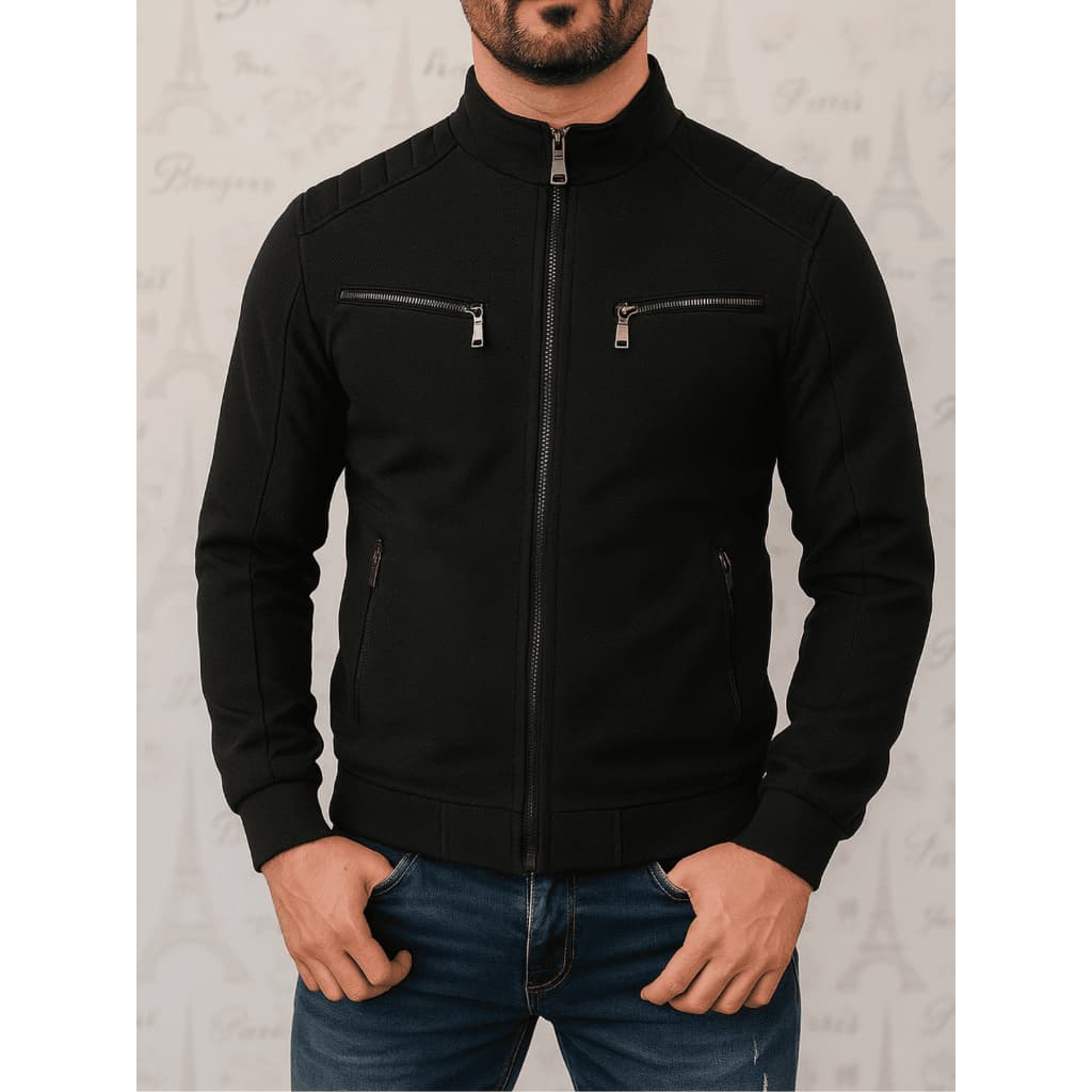 Jaqueta Masculina Nobuck Premium Forrada com Punho – Estilo, Conforto e Toque Aveludado