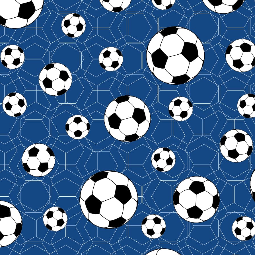 Tecido TRICOLINE MISTA Estampa Digital - FUTEBOL