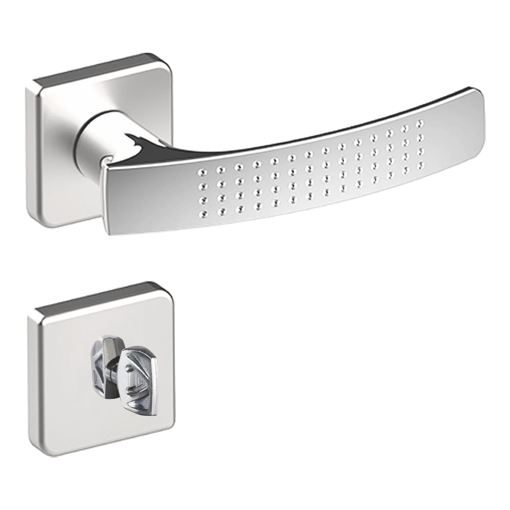 Fechadura Aliança Porta De Madeira Dots 2800/64 Banheiro Lavabo Inox Cromado