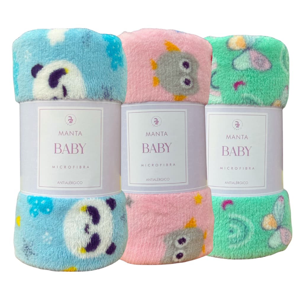 Manta Cobertor Bebe Infantil Microfibra Antialérgico Menor Preço Manta Menino Menina