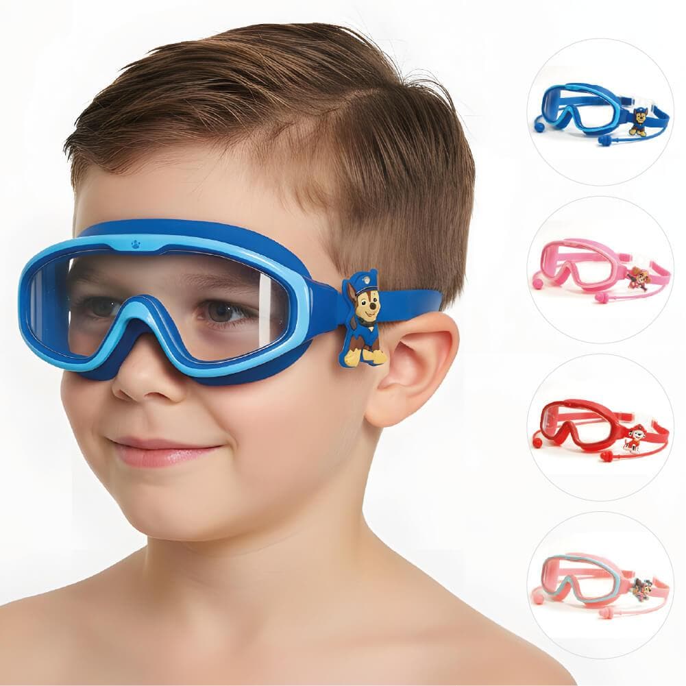 Oculos De Natação Infantil Patrulha Canina Com Uv E Antifog