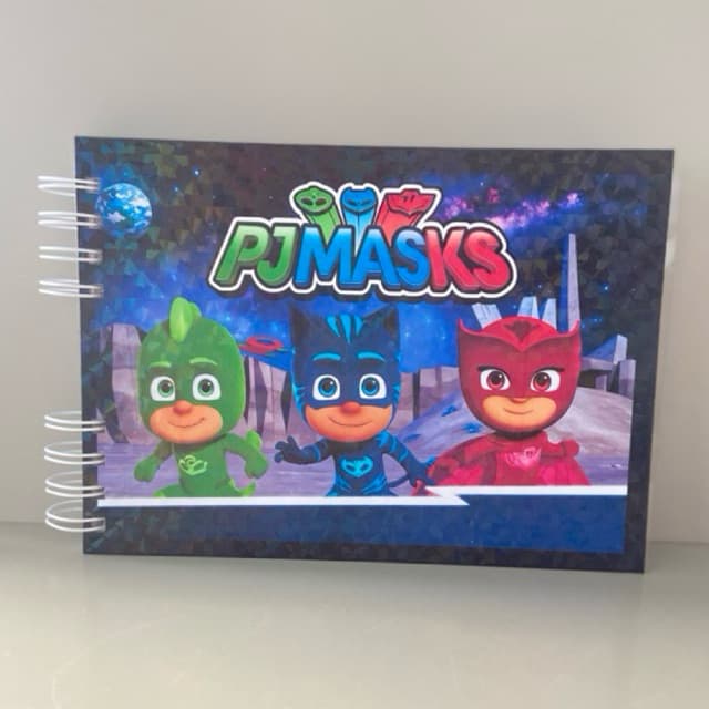 PJ MASKS LIVRO DE COLORIR 50 DESENHOS CAPA DURA A5 180G