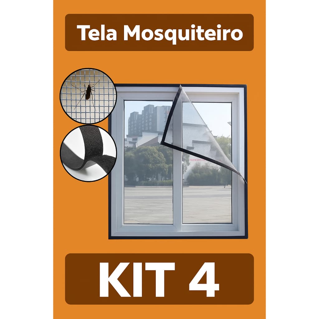 Tela Mosquiteiro Anti-inseto Mosquito Janela Com Autocolante